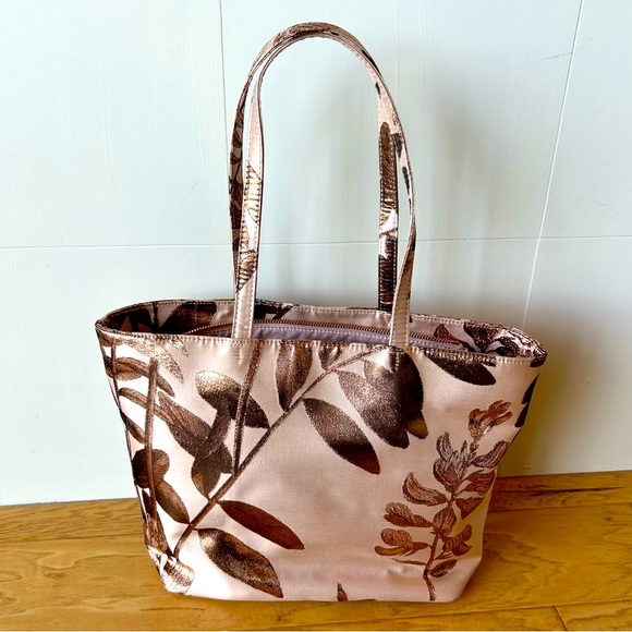 Ted Baker London Caiya Pink Splendour Jacquard Knot Shopper OS Rose Gold Tote - Picture 3 of 9